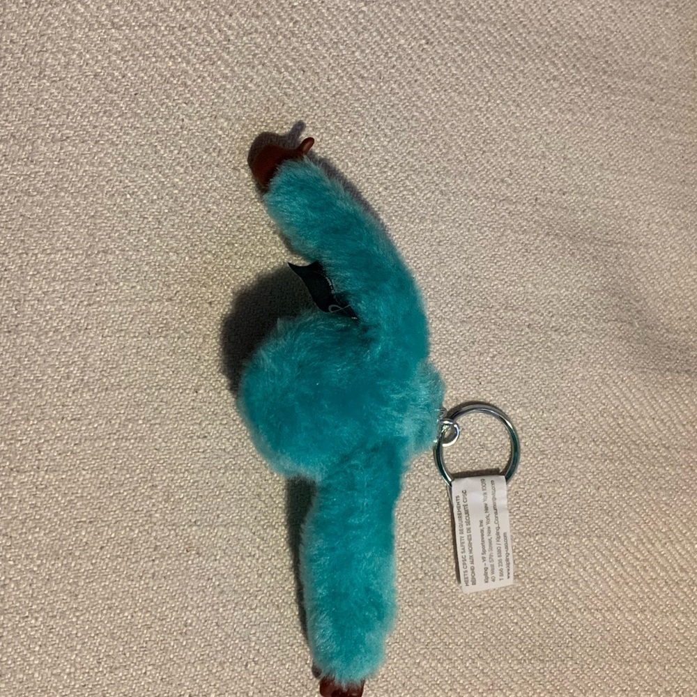 Kipling Turquoise Monkey Keychain - image 4